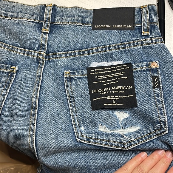 MODERN AMERICAN Jackson The Dad Jean High Rise Relaxed Leg Sz 26 Fidelity Denim - Picture 9 of 11